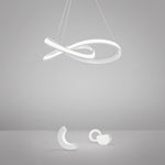 Ribbon LED Chandelier with Remote Dimmable Light