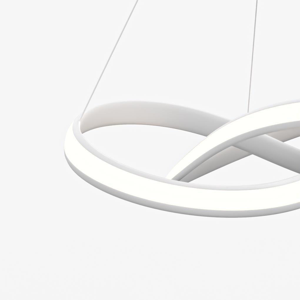 Ribbon LED Chandelier with Remote Dimmable Light