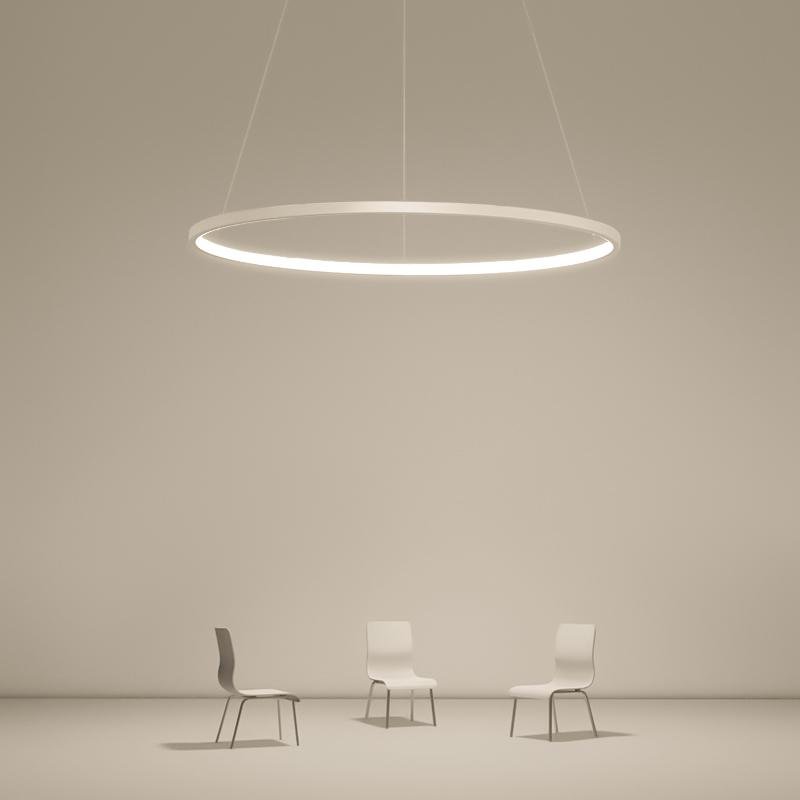 Modern Linear LED Chandelier with Adjustable Suspension for Dining and Living Spaces