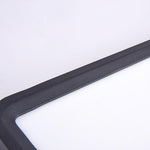 Linear LED Chandelier in Matte Black for Modern Dining and Living Spaces