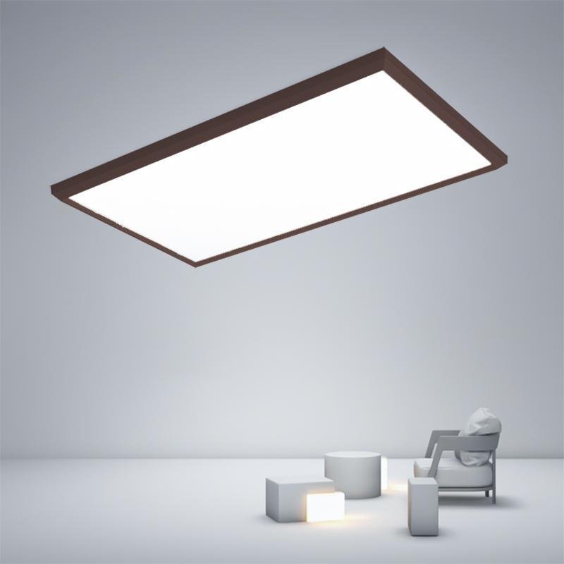 Portrait Flush Mount Ceiling Light in Coffee Finish for Modern Dining and Kitchen