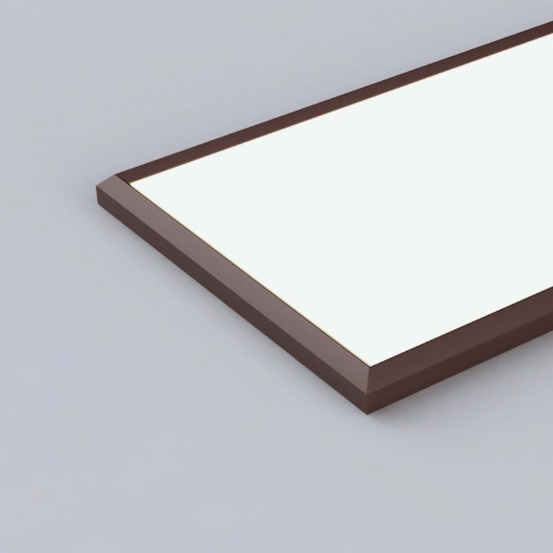 Portrait Flush Mount Ceiling Light in Coffee Finish for Modern Dining and Kitchen