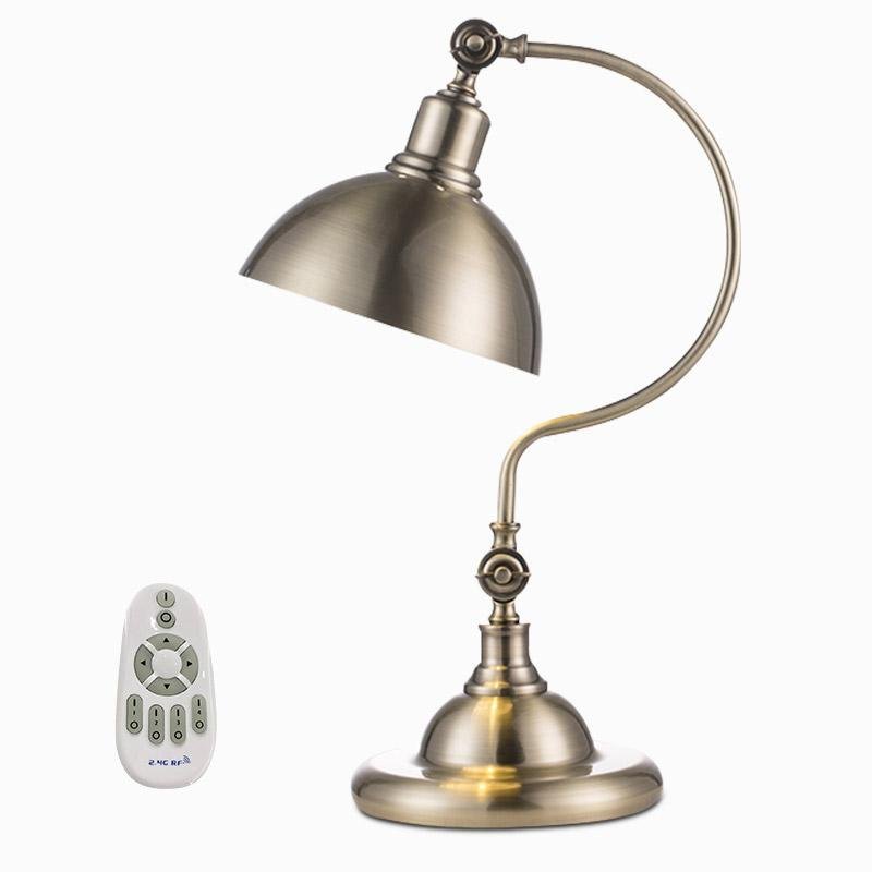 Antique Metallic Desk Lamp Gooseneck