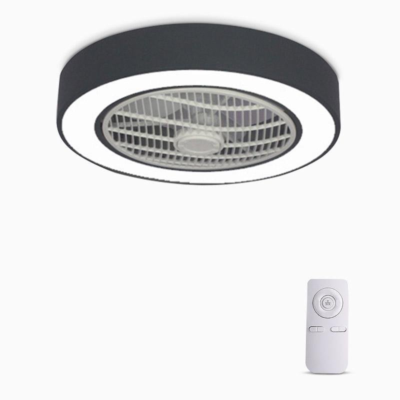 Lumina Round LED Ceiling Fan with Bladeless Design and Remote