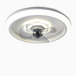 Aura 20" LED Ceiling Fan with Remote Control – Modern Flush Mount Light for Bedroom & Living Room
