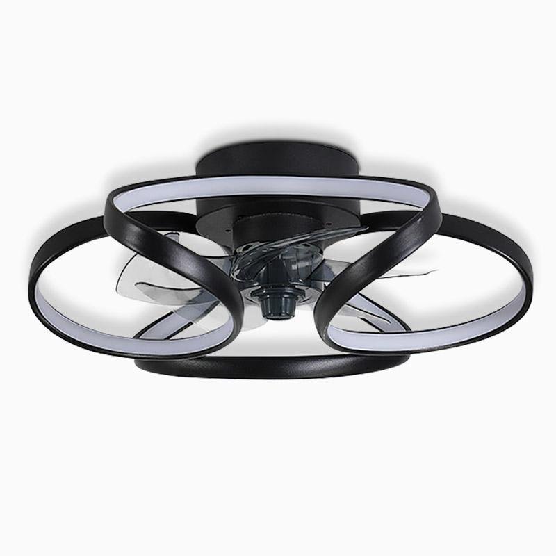 Modern Flower LED Ceiling Fan Light with Remote Control