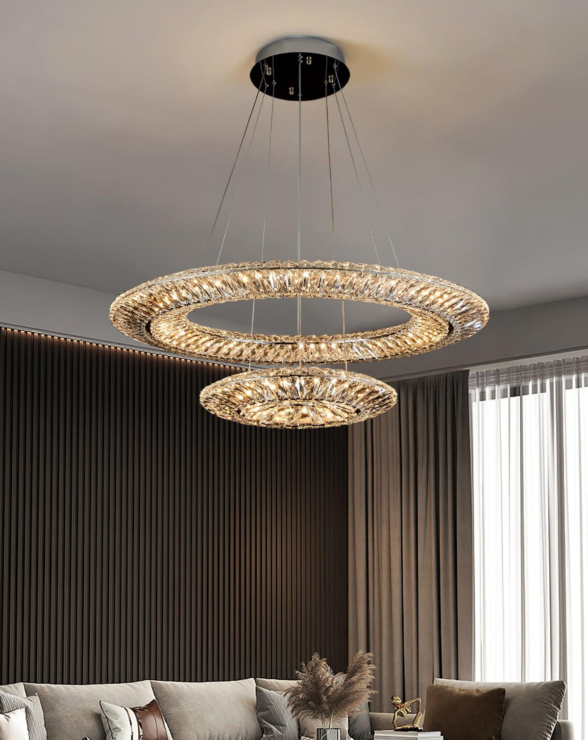 Tanager Crystal Geometric Chandelier for Dining Room and Foyer