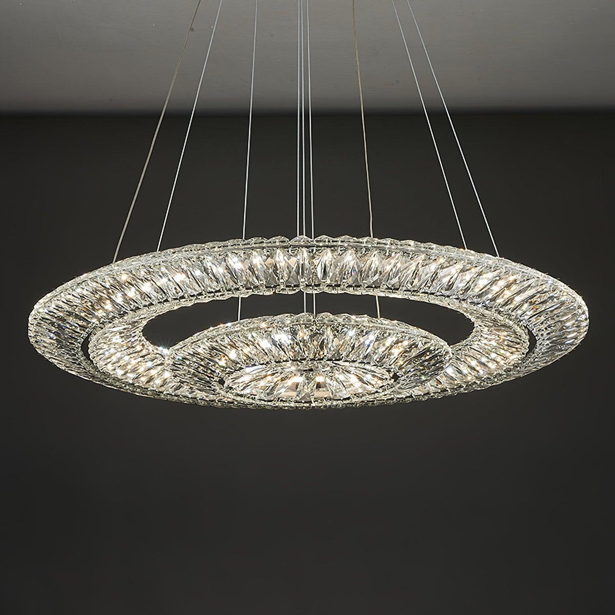Tanager Crystal Geometric Chandelier for Dining Room and Foyer