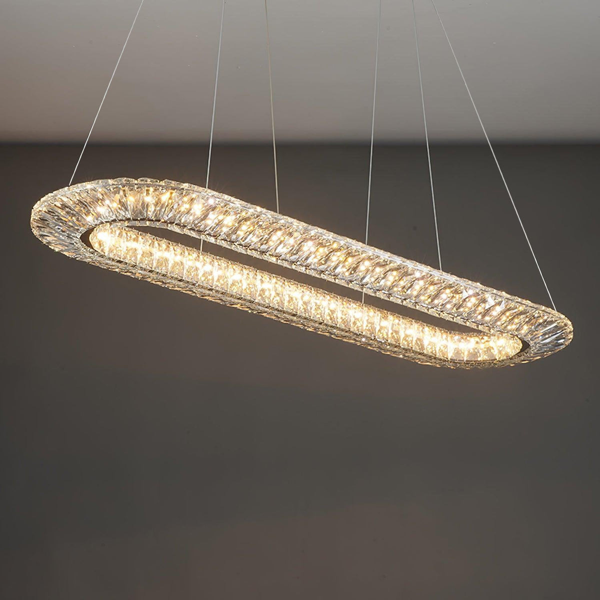 Tanager Crystal Geometric Chandelier for Dining Room and Foyer