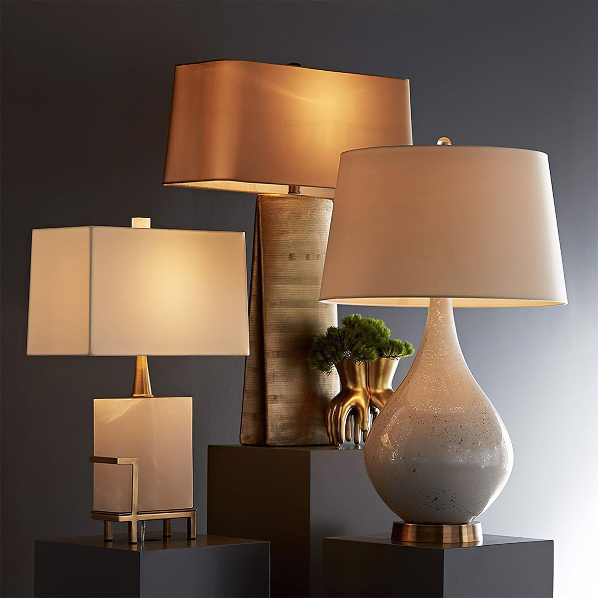 Tapered Fabric Table Lamp