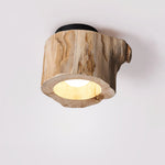 Tarn Hollow Natural Wood LED Ceiling Light – Flush Mount for Modern Interiors