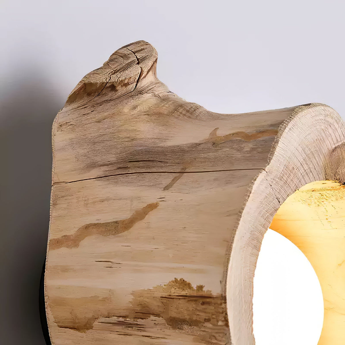 Tarn Hollow Natural Wood LED Ceiling Light – Flush Mount for Modern Interiors