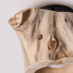 Tarn Hollow Natural Wood LED Ceiling Light – Flush Mount for Modern Interiors