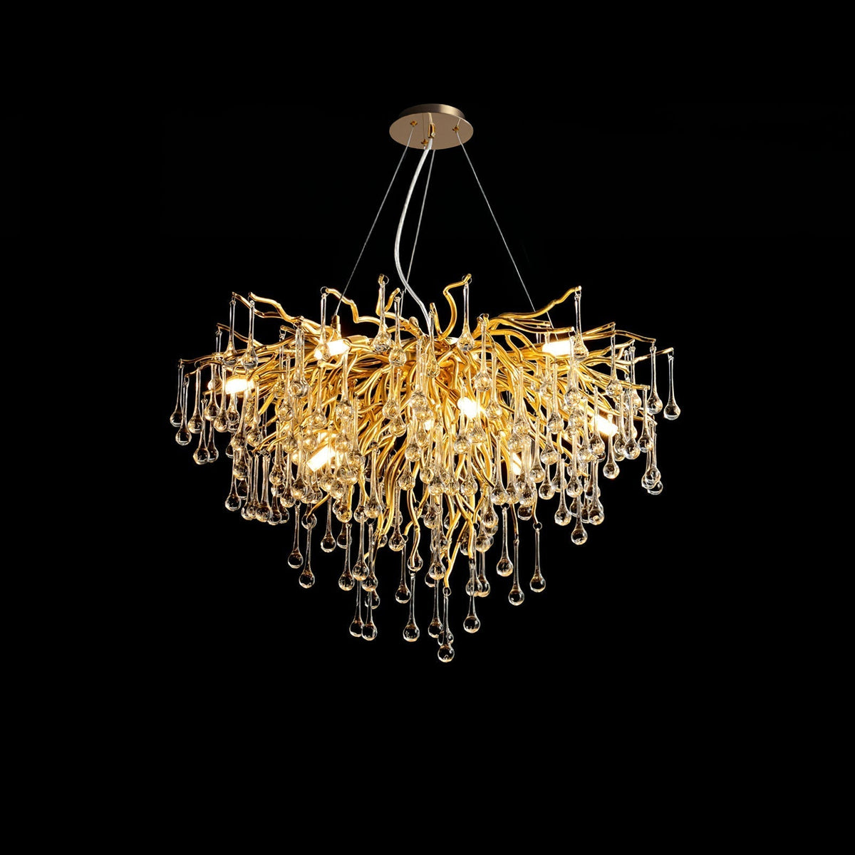 Teardrop Crystal Chandelier