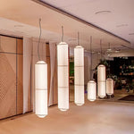 Tekio Designer Pendant Light with Silk Shade for Modern Interiors