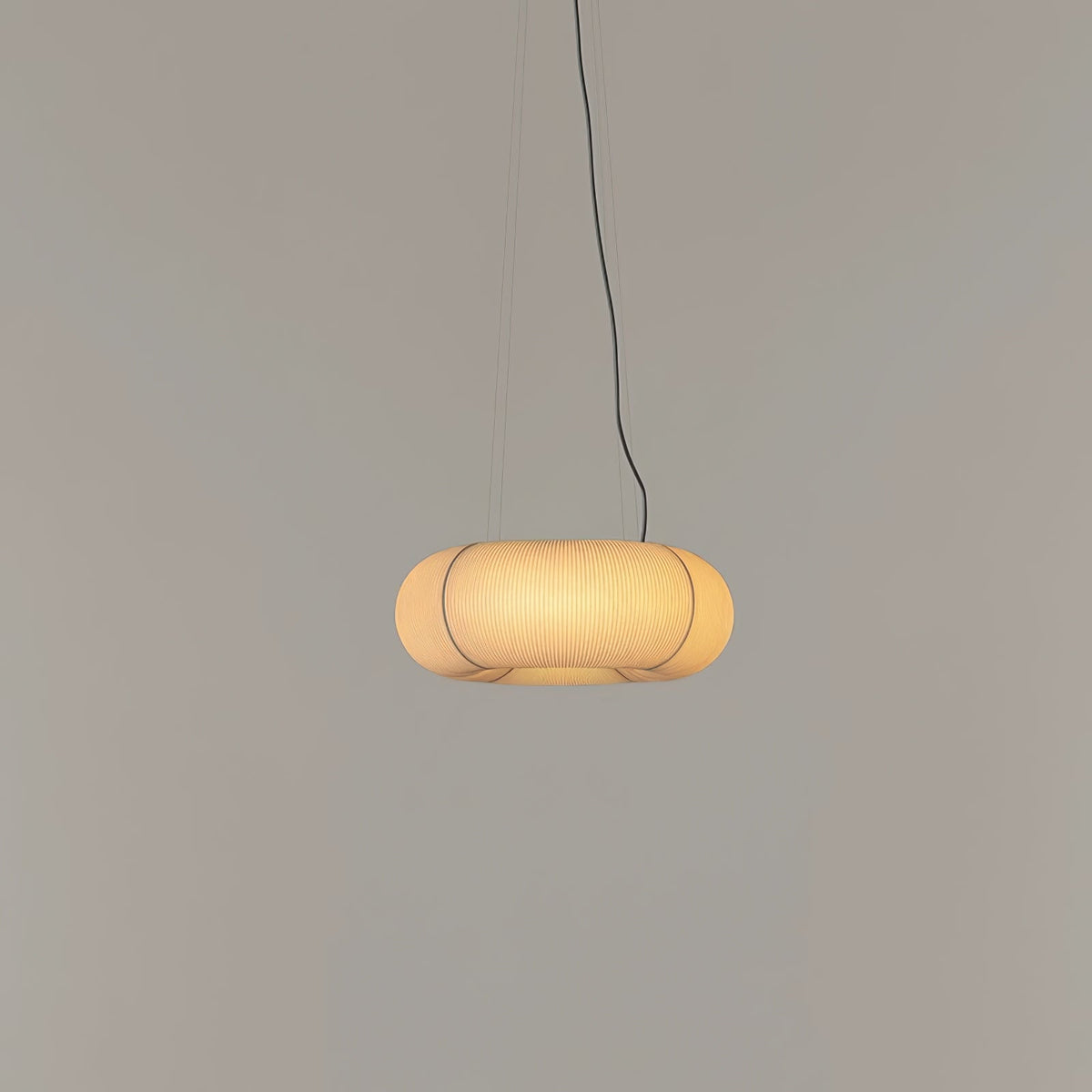Tekio Designer Pendant Light with Silk Shade for Modern Interiors