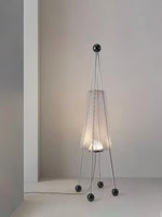 Obelisk Mesh Floor Lamp – Modern Sculptural LED Floor Light for Living Room