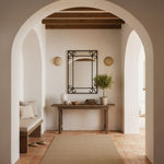 Terra Disc Travertine Wall Sconce with Integrated LED
