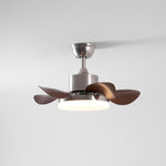 Terra Walnut Ceiling Fan with Integrated LED Light