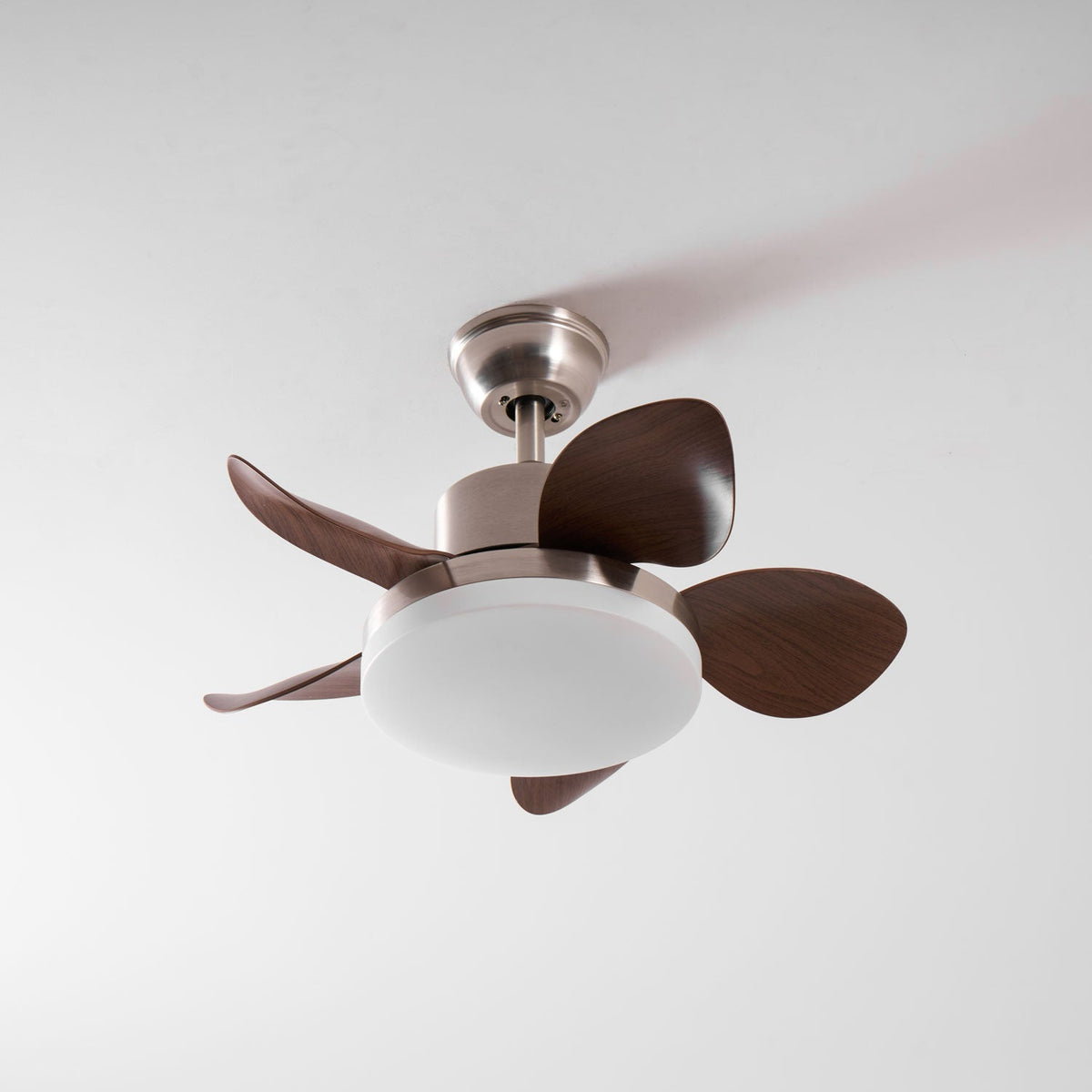 Terra Walnut Ceiling Fan with Integrated LED Light