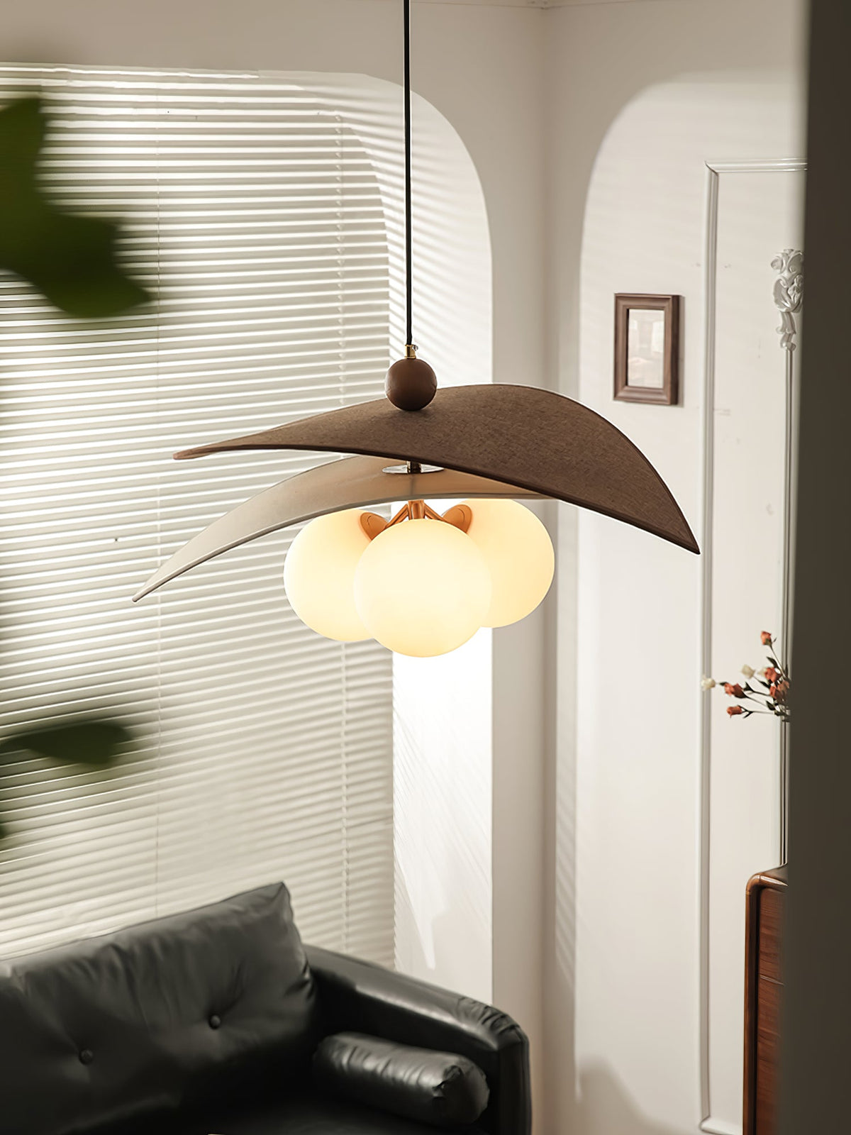 Terra Bloom Sculptural Pendant Light with Layered Shades