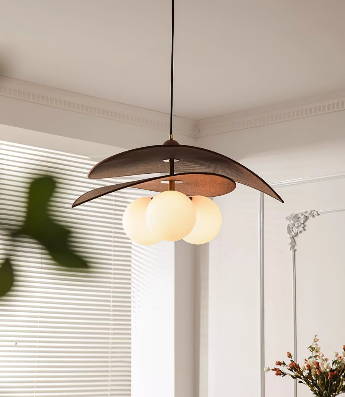 Terra Bloom Sculptural Pendant Light with Layered Shades