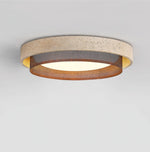 Terra Forge Ceiling Light in Yellow Travertine
