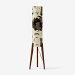 Terra Ink Column Floor Lamp – Sculptural Wooden Tripod Floor Light