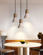 Terra Rope Pendant Light – Natural Travertine & Jute Hemp Rope Ceiling Lamp