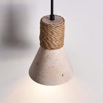 Terra Rope Wall Sconce in Travertine and Walnut