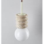 Terrava Stone Pendant Light – Handcrafted Travertine Mini Pendant for Modern Interiors