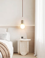 Terrava Stone Pendant Light – Handcrafted Travertine Mini Pendant for Modern Interiors