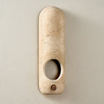 Travertine Oval Wall Sconce – Modern Natural Stone Lighting