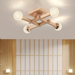 Tetrix Wood Ceiling Light