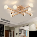 Tetrix Wood Ceiling Light