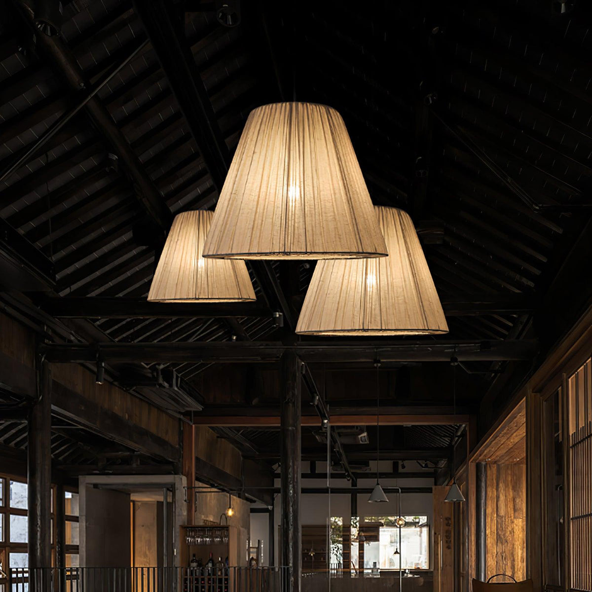 Textile Taper Pendant Lamp