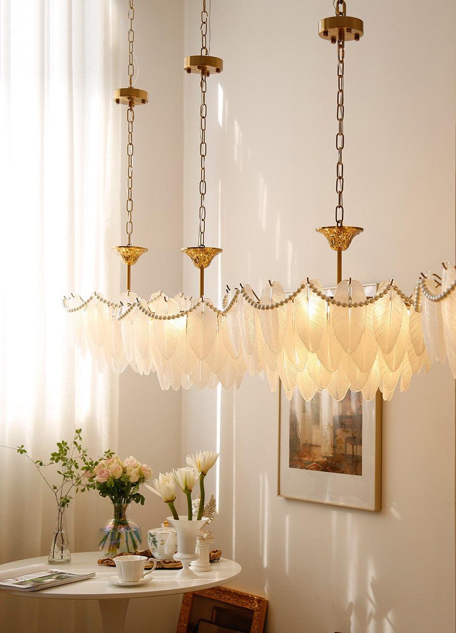 texture-glass-leaf-chandelier