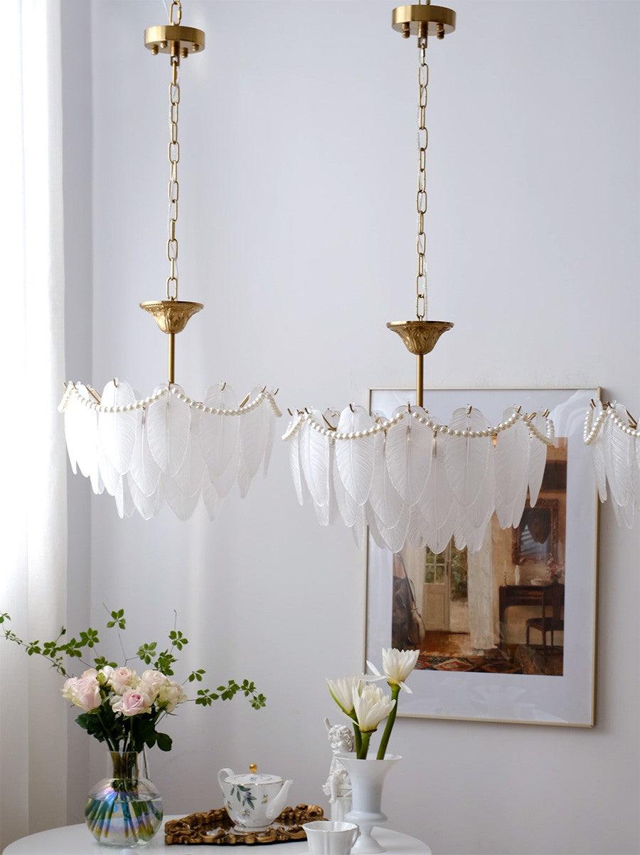 texture-glass-leaf-chandelier
