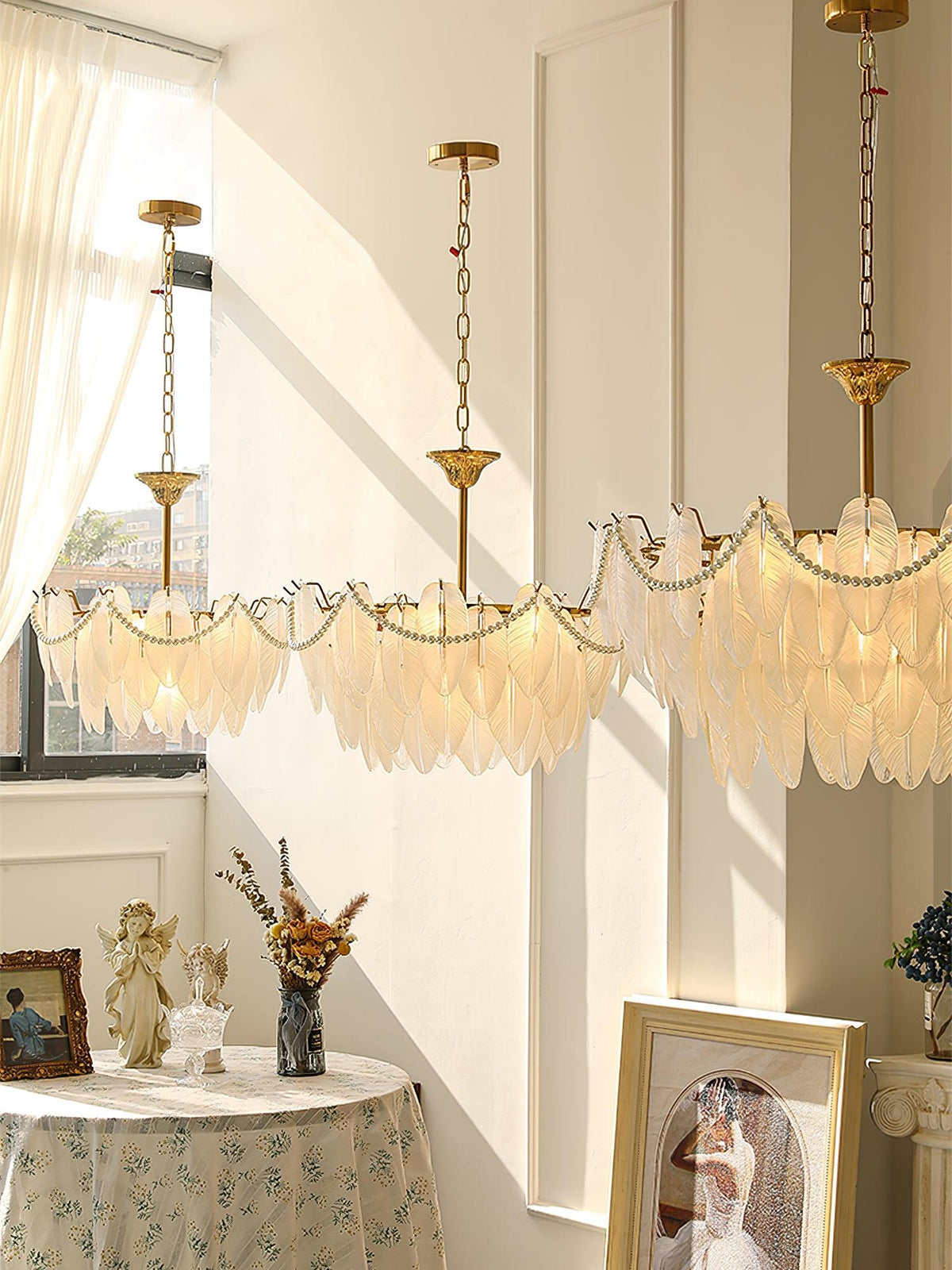 texture-glass-leaf-chandelier