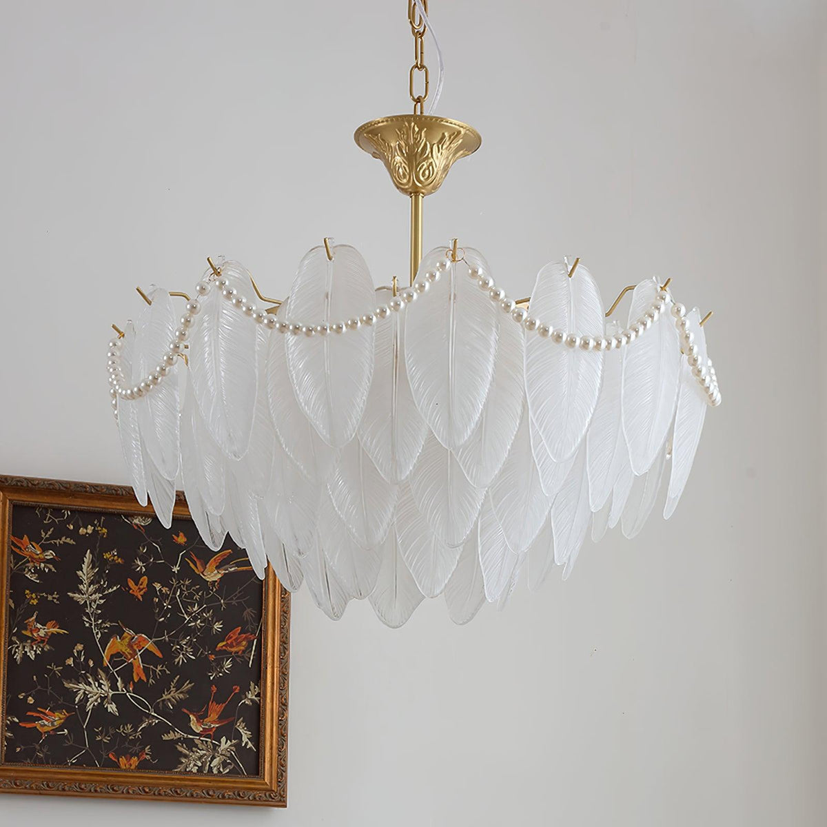 texture-glass-leaf-chandelier
