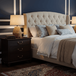 Terracotta Textured Table Lamp with Linen Shade for Modern Interiors