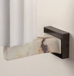 Textured Shade Wall Sconce with Marble Accents