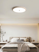 Travertine Disk LED Flush Mount Ceiling Light for Modern Interiors