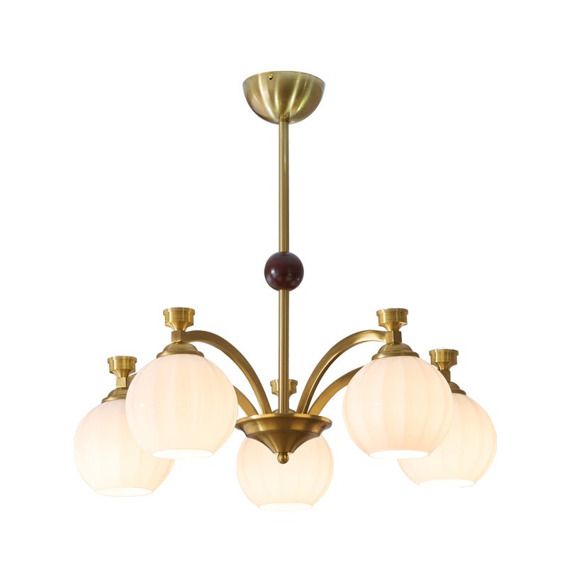 Solmere Modern Gold Glass Chandelier for Dining Room and Living Room