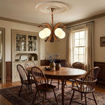 Thalina Grove Chandelier – Modern Fabric-Wrapped Ceiling Light for Dining and Living Rooms