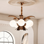 Thalina Grove Chandelier – Modern Fabric-Wrapped Ceiling Light for Dining and Living Rooms