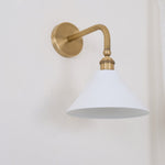 Bridgemont Wall Sconce – Modern Brass Wall Light for Bedroom & Living Room