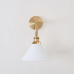 Bridgemont Wall Sconce – Modern Brass Wall Light for Bedroom & Living Room