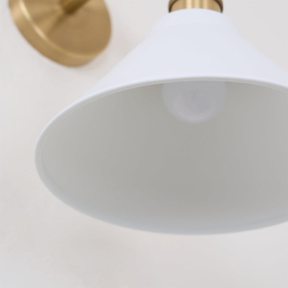 Bridgemont Wall Sconce – Modern Brass Wall Light for Bedroom & Living Room