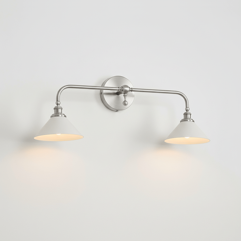 Bridgemont Wall Sconce — Modern Brass & Ceramic Wall Light for Bedroom, Living Room